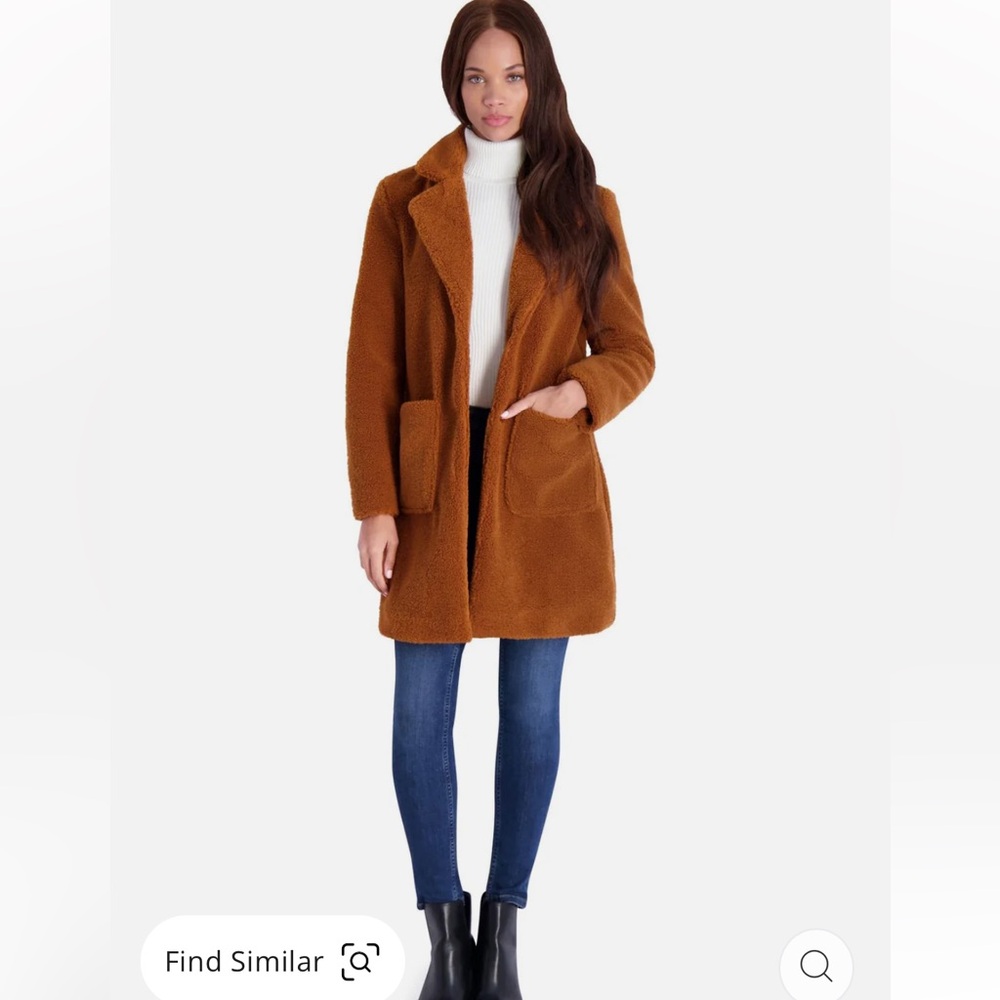 French Connection Tan Teddy Jacket_xS
